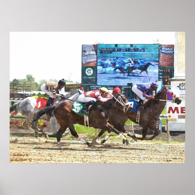Första Tävling i Vatten-Färg Poster (Framsidan)