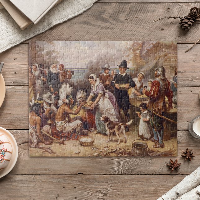 Första Thanksgivingen 1621 | 1932 Pussel (Skapare uppladdad)