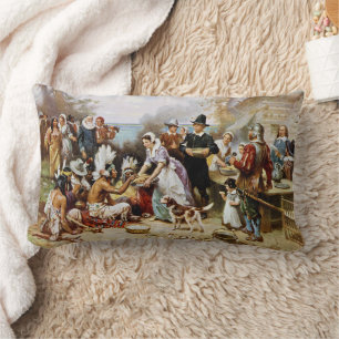 Första Thanksgivingen, 1621 Lumbarkudde