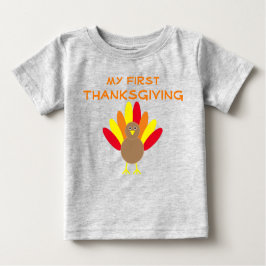Första Thanksgivingen Baby T-Shirt