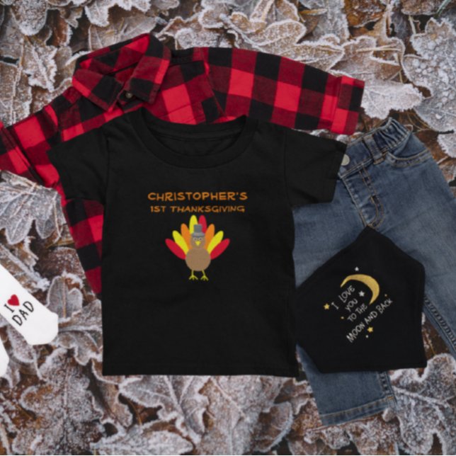 Första Thanksgivingen Baby T-Shirt (Skapare uppladdad)