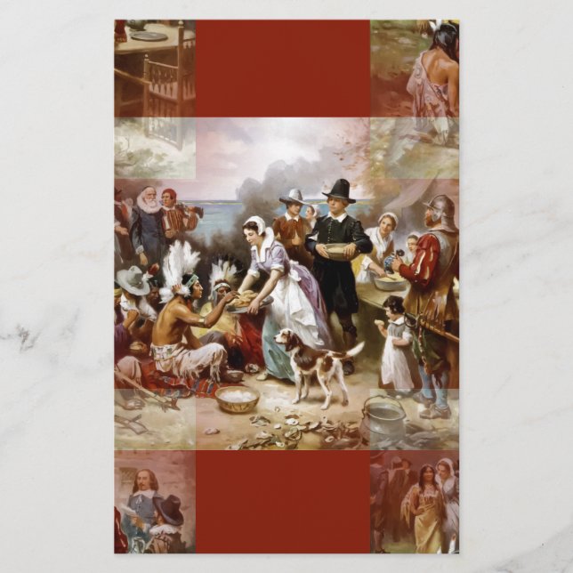 första thanksgivingen brevpapper (Framsida)