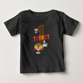 Första thanksgivingen födelsedagsfest l kalkon är t shirt