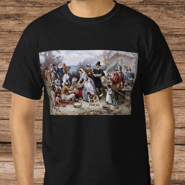 Första Thanksgivingen från Jean Ferris c. 1912 T Shirt (Skapare uppladdad)