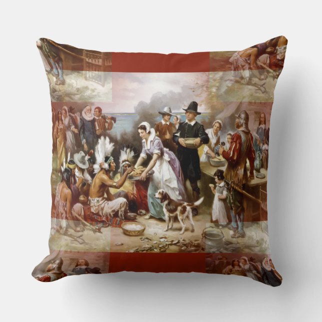 första thanksgivingen kudde (Framsida)