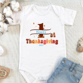 Första Thanksgivingen Lägg till ett Namn och ett å T Shirt