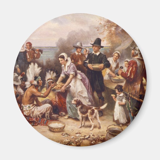 Första Thanksgivingen Magnet (Framsidan)