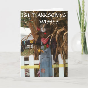 Första THANKSGIVINGEN ÖNSKEMÅL Helgkort