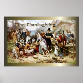 Första Thanksgivingen Poster