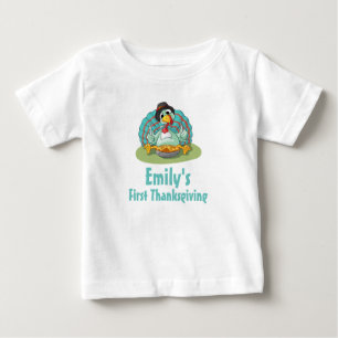 Första Thanksgivingen Turkiet Eatumpkin Tee