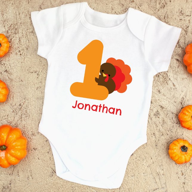 Första Thanksgivingens Orange Brun Personlig T Shirt (Skapare uppladdad)