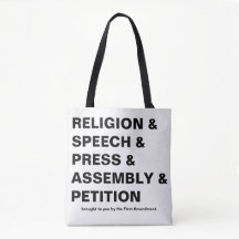 Första tillägget Totebag i vitt