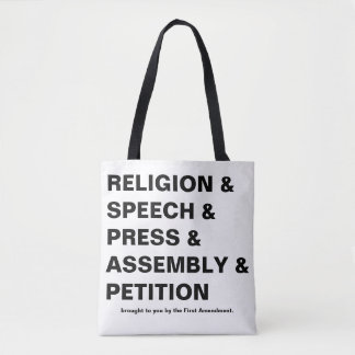 Första tillägget Totebag i vitt Tygkasse