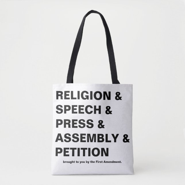 Första tillägget Totebag i vitt Tygkasse (Framsida)