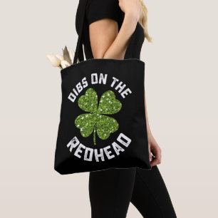 Första tjuvkik på rödhåriga St. Patricks dag shamr Tygkasse