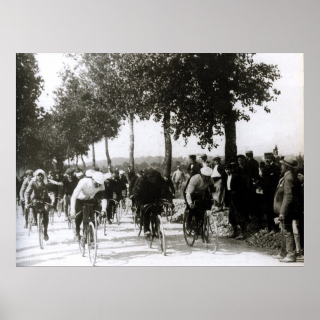Första Tour de France 1903 Första Kilometer Cyklin Poster (Framsidan)