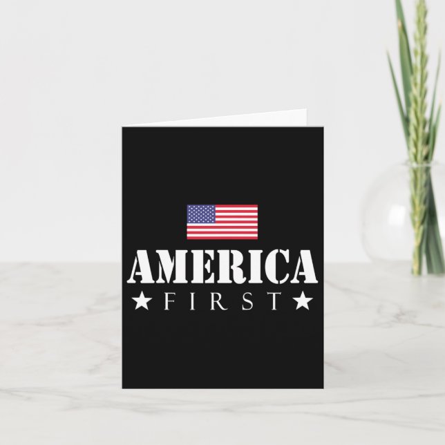 Första trumpen 2024 America First Kort (Framsida)
