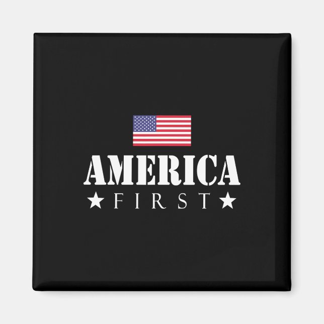 Första trumpen 2024 America First Magnet (Framsidan)