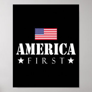 Första trumpen 2024 America First Poster