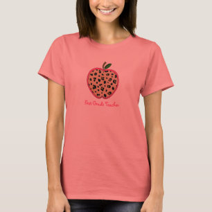 Första tryck Apple för klasslärareLeopard T-shirt