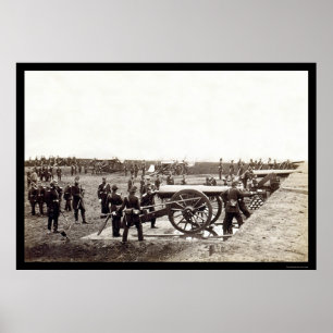 Första tungartilleriet i Connecticut vid Fort Rich Poster
