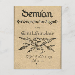 Första utgåvan av Demian 1919 Vykort