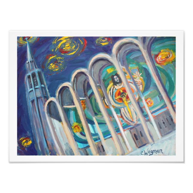 Första utskrift av baptistkyrka fototryck (Framsidan)