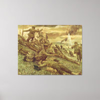Första vågen i Omaha av Ken Riley Världskrig II