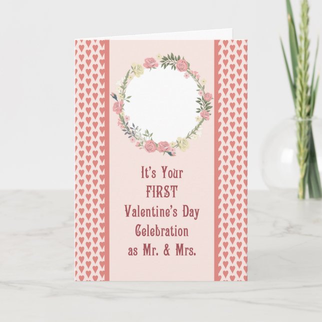 Första Valentine som nytt par, Lägg till bild kort (Framsida)