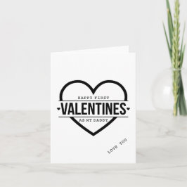 första valentinesen kort som pappa