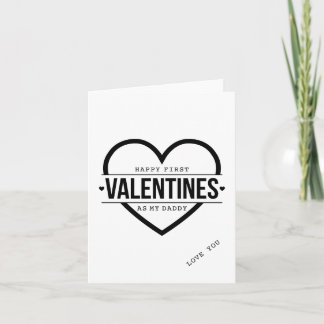 första valentinesen kort som pappa