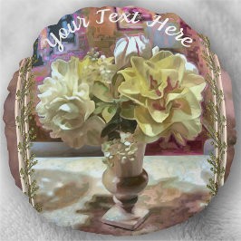 Första Vår blommor PCM1 Rund Kudde