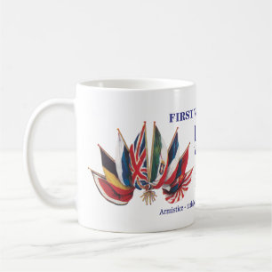 Första världskrigcentenary kaffemugg