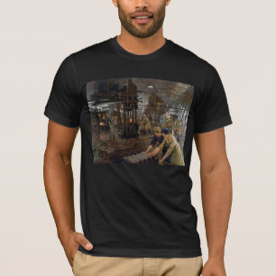 Första världskriget 1918 Kvinnor som arbetar på en T Shirt