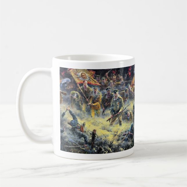 Första världskriget Ryssland De dödas anfall Kaffemugg (Vänster)
