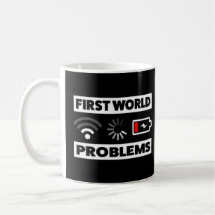 Första världsproblem kaffemugg