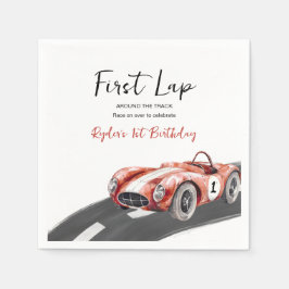 Första varvet Racing bil 1-årsdag Pappersservett