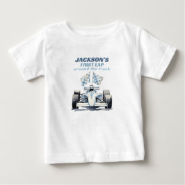 Första varvet runt banan Racingbil 1-årsdag T Shirt