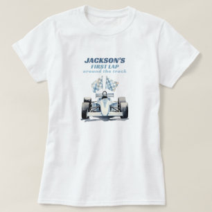 Första varvet runt banan Racingbil 1-årsdag T Shirt