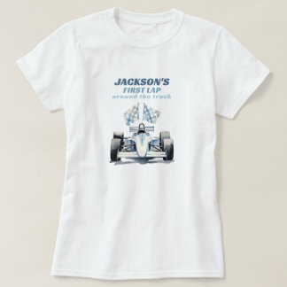 Första varvet runt banan Racingbil 1-årsdag T Shirt