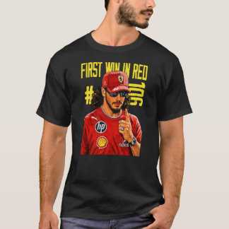 Första vinsten i röd Lewis Hamilton Barcelona GP 2 T Shirt
