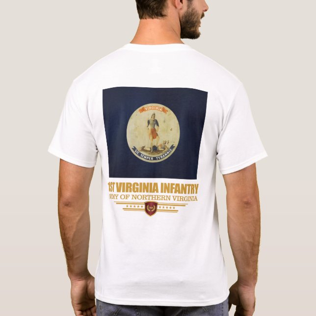 Första Virginia Infantry (f10) T Shirt (Baksida)