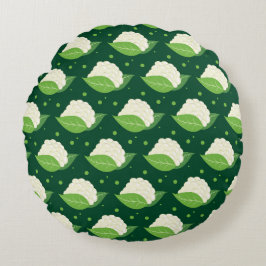 Första vitt rund kudde