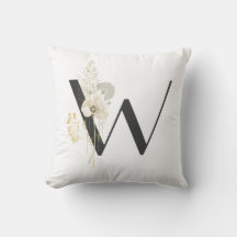 Första W med blommor av mjuk färg-Vild