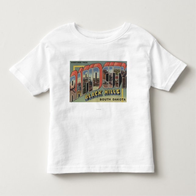 Forstad, South Dakota - stora brevplatser T-shirt (Framsida)