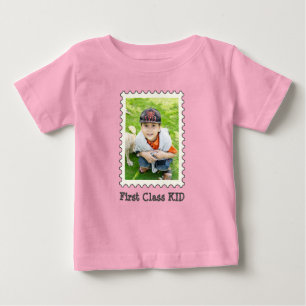 FÖRSTAKLASSIG KID Bästa Kid någonsin Frimärke Foto T Shirt