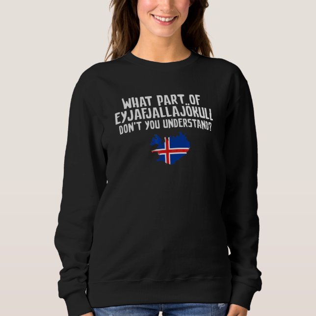 Förstår du inte vulkanen Island T Shirt (Framsida)
