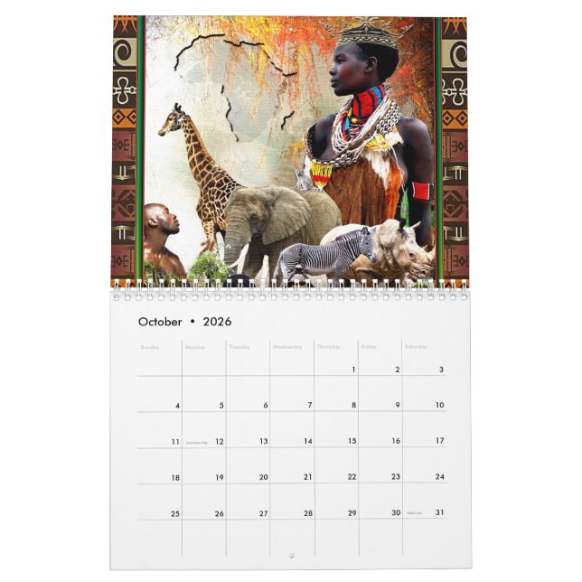 "Förstärka Afrikans innersta väsen" Kalender (Oct 2026)