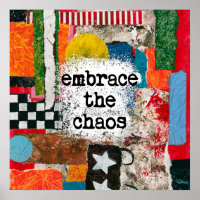 Förstärka Chaos Poster Wall Art