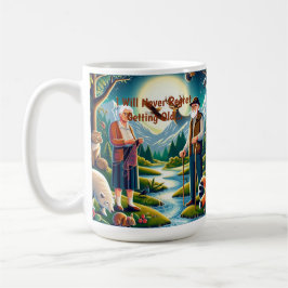 Förstärka resan: Ett tidslöst erkännande av åldran Kaffemugg